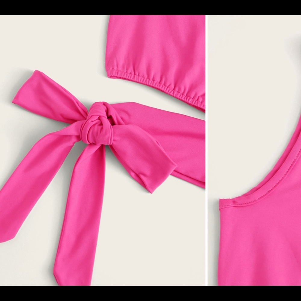 Pink One Shoulder Top - Picture 2 of 6